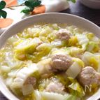 【鶏団子と白菜の柚子胡椒とろみ煮】身体ポカポカヘルシーおかず