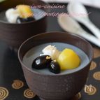 黒豆の煮汁活用☆豆乳プリン♪