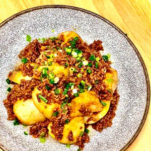 michuの作ってみた!投稿(【ほくほく旨い】新じゃがと豚ひきの田舎風甘味噌炒め #大葉)