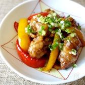 柔らか豚肉とパプリカの黒酢炒め