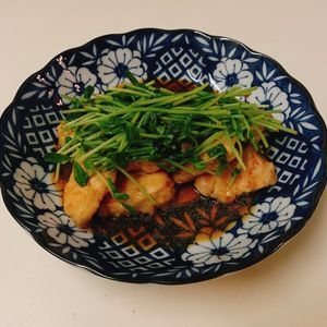 りんの作ってみた!投稿(【コスパ最強!食欲そそる】鶏むね肉と豆苗の中華だれ)