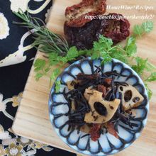 れんこんとドライトマトの洋風ひじき煮