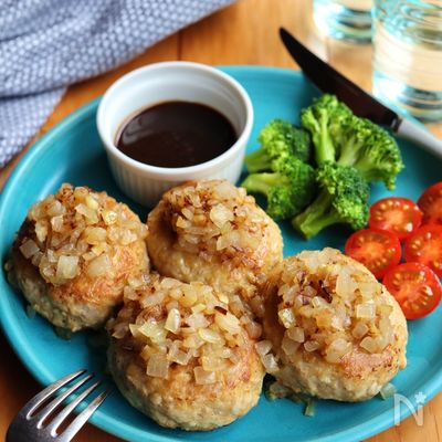 えのきで節約！ディアボラ風ハンバーグ