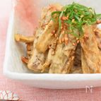 ごぼうのめんたいマヨあえ