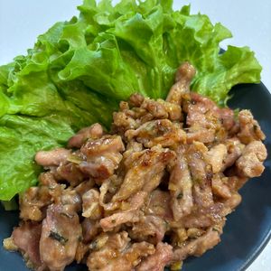 楽ラク手抜キッチン🐶🐾の作ってみた!投稿(鶏せせりの旨ぽんねぎ照り炒め・鶏せせりが手に入ったらこれ！)