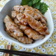 【シソ香る なすの豚肉大葉巻き】なすがじゅわっと美味しい♪