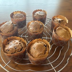 こむぎの作ってみた!投稿(混ぜて焼くだけ失敗なし♡米粉とおからのコーヒーマフィン)