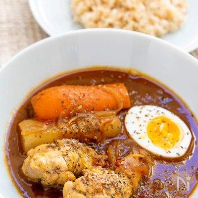 手羽元と冬野菜のスープカレー