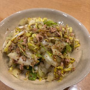 1043731の作ってみた!投稿(『白菜とツナのおかかポン酢あえ』無限に食べられる♪)