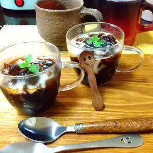 チョロリスの作ってみた!投稿(インスタントで簡単【基本のコーヒーゼリー】時短のコツあり♪)