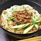 フライパンで作る♪和風担々うどん