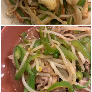 1032950の作ってみた!投稿(【豚こまもやしの青椒肉絲風】ご飯が進む節約おかず！)
