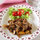 【キノコカレー風味ハンバーグ】スティックタイプのカレー粉使用