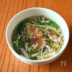 大阪の味！水菜のはりはりスープ