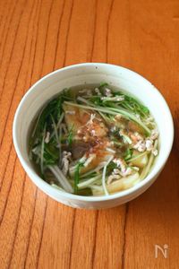 大阪の味！水菜のはりはりスープ