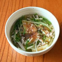 大阪の味!水菜のはりはりスープ