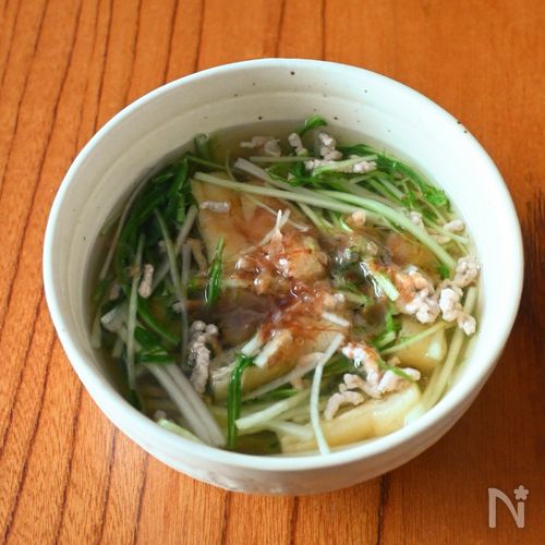 大阪の味!水菜のはりはりスープ