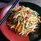 梅しそ風味のきんぴらごぼう