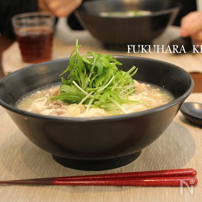 柚子香る　崩し豆腐のあんかけうどん