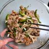 さっぱり夏バテ予防の作り置き│豚こま肉の梅南蛮漬けの工程4
