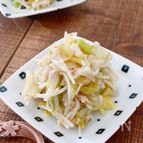 【さっぱり美味しい！】
キャベツとえのきの梅ごま和え