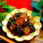 【照りが食欲をそそる!!】ズッキーニとナスの味噌炒め