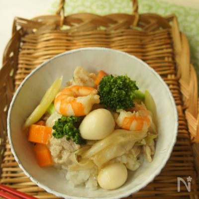 カラフル中華丼