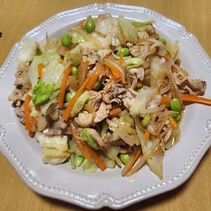 ナムディの作ってみた!投稿(お弁当屋さんの肉野菜炒め【#ほっと◯っと風 #野菜たっぷり】)