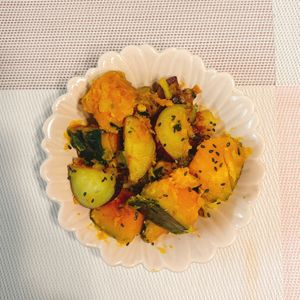なつみの作ってみた!投稿(ホクホク！かぼちゃとさつまいもの白だしバター蒸し煮)
