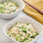絹豆腐でなめらか♪ひんやりオクラの白和え