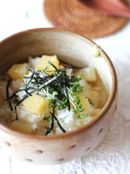 数の子と高菜のお茶漬け