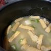はっつんの作ってみた!投稿(とろとろが美味しい!おくらと豆腐のお味噌汁)