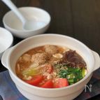 『美ボディ鍋』＊えのき鶏団子とビタミン野菜の卵白とろーり鍋