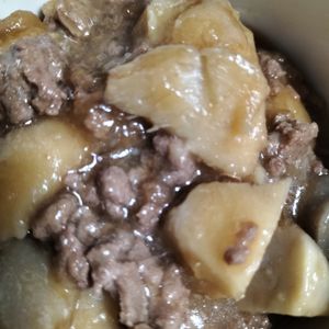 1207859の作ってみた!投稿(ホクホクねっとり♪ご飯がすすむ♪『里芋の甘辛♡そぼろ煮』)