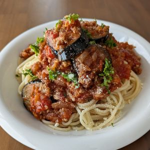 るるる♪の作ってみた!投稿(【フライパン1つ】とろとろなすのミートソース)