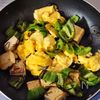 ピーマンと豆腐と塩昆布の卵炒めの工程4