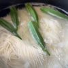 【豚しゃぶ梅もずくそうめん】食欲がないとき・夏バテ予防にも！の工程1