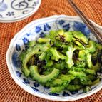 やみつき！ゴーヤと塩昆布の中華風