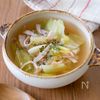 【旬を味わう】ほっこり春キャベツとハムの旨味コンソメスープ♪