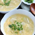 冬瓜の中華風玉子スープ