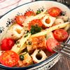 セロリとちくわとミニトマトの粒マスタードマリネ