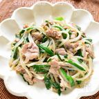 【豚こま肉のニラもやし炒め】栄養満点☆簡単おかず！