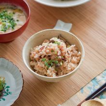 【たこの炊き込みご飯】作業10分♪キュートなピンク色♪
