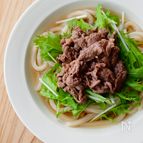 【めんつゆで簡単♪牛肉うどん】冷凍うどん×スピード飯