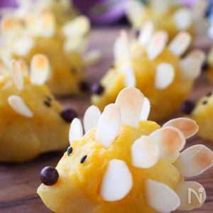 レンジとトースターで簡単】可愛すぎハリネズミスイートポテト