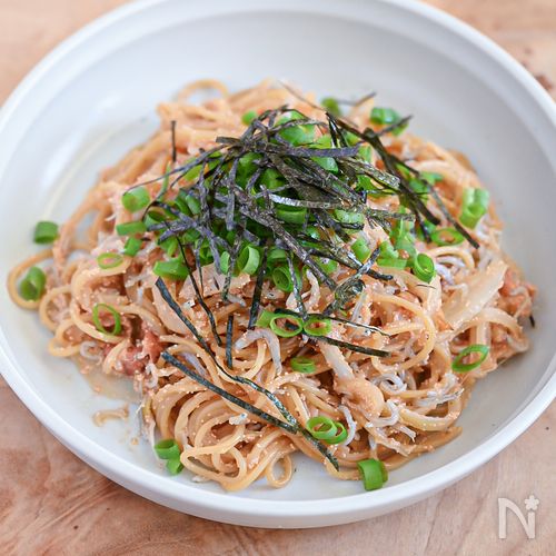 やみつきになること間違いなし！明太ちりめんバターパスタ