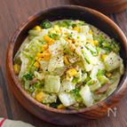 白菜の和風ツナコーンサラダ【食べやすい♪旬を美味しく】