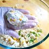 【豆腐レシピ】白だしあんで食べる豆腐ナゲットの工程2