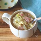 ふわふわたまごが美味しい【キャベツたっぷり中華スープ】