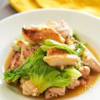 【材料ふたつ】鶏とレタスの旨塩炒め